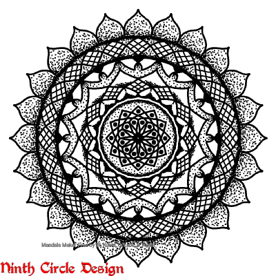 [Image description: white background, black outline and dots and fills mandala with 12-24-fold symmetry]