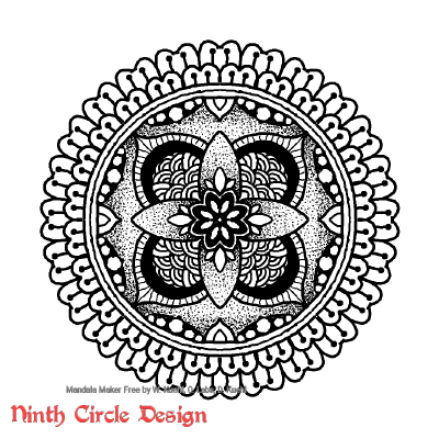 [Image description: white background, a black outline and dotted mandala with mostly 4-fold symmetry, and an outer ring with 24-fold symmetry.]